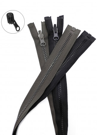 Молния трактор Т5 1 замок у/з бегунок перекидной LOGO 75см в Самаре