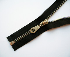 Молния металл Т-5 1 замок 75см (100шт) латунь