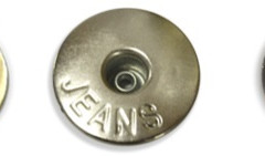 Джинсовая пуговица 17мм с отверстием, нержавейка (уп.1000шт)