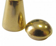 Концевик № 8377 "колокольчик" с заглушкой металлизированный (уп.1000шт)