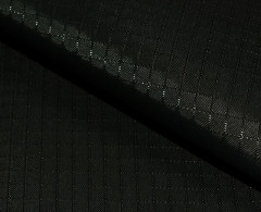 Ткань Оксфорд 600 WR/PU Рип-Стоп 200+/-10гр.м2 гладь (Черный) (Черный)