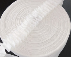 Шторная тесьма 40мм,№401 матовая равномерная,2 нитки(кор.28шт по 100м)