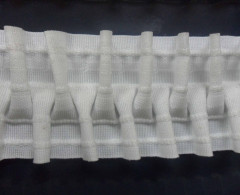 Шторная тесьма 60мм, №605 матовая буферная,4 нитки (кор.30шт по 50 метр)