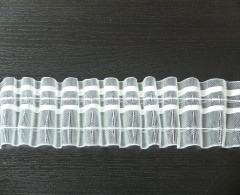 Шторная тесьма 60мм, №606-0 органза равномерная,2 нитки (кор.30шт по 50 метр)