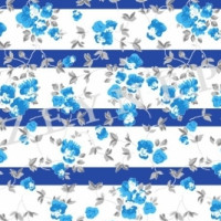 Полотно трикотажное Кулирка 30/1 набивная в рулоне  в Самаре