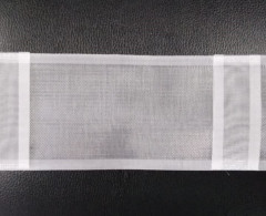 Шторная тесьма 100мм №1000 органза, трубная лента 2 нитки (кор.18 шт по 50 метр)