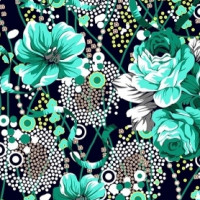 Полотно трикотажное Кулирка 30/1 набивная в рулоне  в Самаре